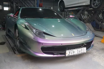 페라리 F430을 가장 재미있는 타는 법, 순정 가변 배기음 상시 개방 온오프 컨트롤러 진공펌프 리모컨 설정 / 서울 동작