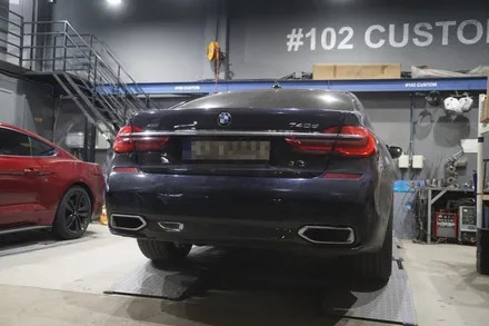 BMW G11 740D 배기음튜닝 확실한 갈증해소! 쿠바텍 사운드부스터 마세라티배기음 블루투스버전 / 서울 동작