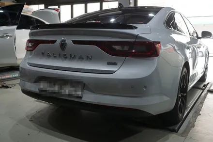 SM6 배기튜닝 구조변경 필요없는 순정형 듀얼배기 AMG 스타일 사각 머플러 팁 적용 / 서울 동작