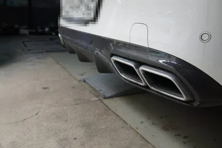 벤츠 W205 C63AMG 배기 튜닝 온/오프 가능한 가변 배기 시스템 순정 가변 버튼 연동 작업 / 서울 동작