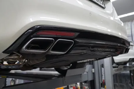 벤츠 W222 S63AMG 배기 튜닝 온/오프 가능한 가변 시스템 적용 / 서울 동작