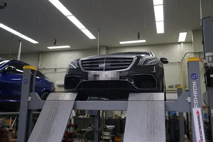 벤츠 S63AMG 페이스리프트 배기 튜닝 호랑이 한마리 심었습니다! / 서울 동작