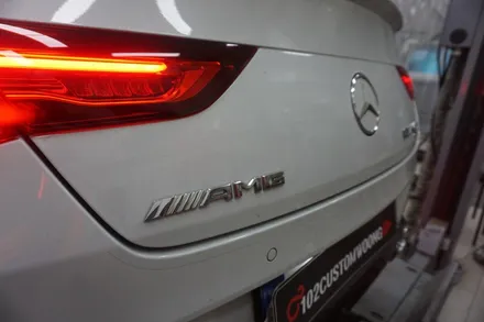 벤츠 CLA45 S AMG 배기 튜닝 가장 강력하고 멋스럽게! 중통 엔드 사운드 증폭 / 서울 동작