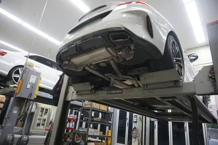 BMW Z4 M40i 배기 튜닝 환상적 팝콘을 심어 드렸습니다! 중통 엔드 보펜 모듈 작업 / 서울 동작구