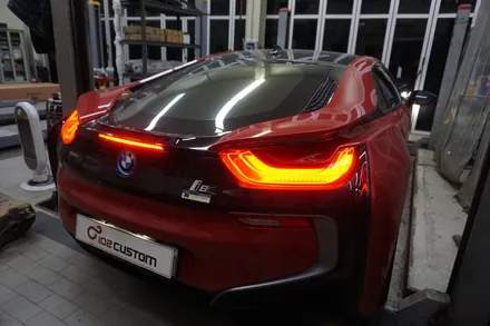 BMW i8 배기음 튜닝 커스텀 배기 작업으로 묵직한 스포츠 배기음 완성하였습니다. / 서울 동작구