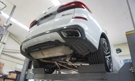 BMW X5 M50i 배기 튜닝 국룰 배기 튜닝 중통, 보펜 모듈 진행하였습니다. / 서울 동작구
