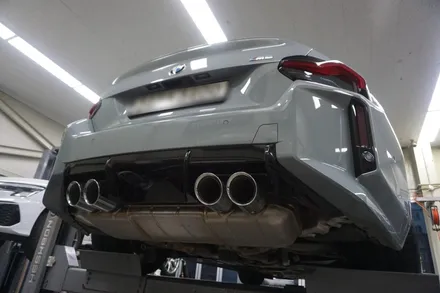 BMW G87 M2 컴페티션 배기 튜닝 중통 작업으로 완벽한 팝콘 사운드 세팅하였습니다. / 서울 동작구