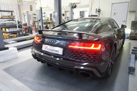 아우디 R8 배기음 튜닝 모듈 작업으로 사운드 증폭! 퍼포먼스 배기 사운드 완성하였습니다. / 서울 동작구