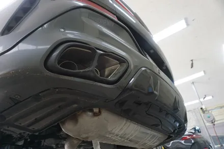 BMW X6 M60i V8 확실한 배기음 꺼내기 중통, 모듈 작업기! / 서울 동작구