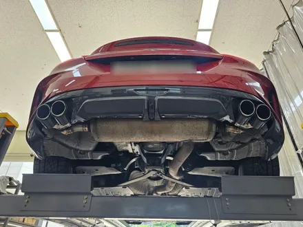 BMW Z4 20i 배기 튜닝 중통 엔드 보펜 모듈 M40i 정품 디퓨져 이식, 카본 듀얼 머플러 팁 장착 / 서울 동작구