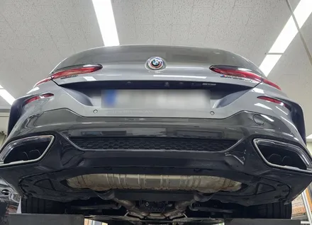 M850i 배기 튜닝 시그니처 중통 보펜 모듈 작업 진행하였습니다. / 서울 동작