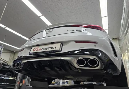 벤츠 CLE53AMG 카브리올레 배기 튜닝 중통 엔드 작업으로 스포티한 버블 배기음 완성! / 서울 동작