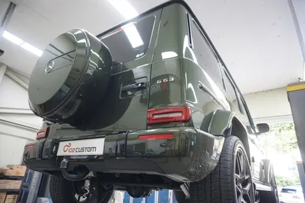 벤츠 W464 G63AMG V8 호랑이 배기 튜닝 구조변경 필요 없는 브릴란테 가변 배기 작업 진행하였습니다. / 서울 동작구