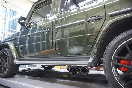 벤츠 W464 G63AMG V8 호랑이 배기 튜닝 구조변경 필요 없는 브릴란테 가변 배기 작업 진행하였습니다. / 서울 동작구