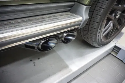 벤츠 W464 G63AMG V8 호랑이 배기 튜닝 구조변경 필요 없는 브릴란테 가변 배기 작업 진행하였습니다. / 서울 동작구