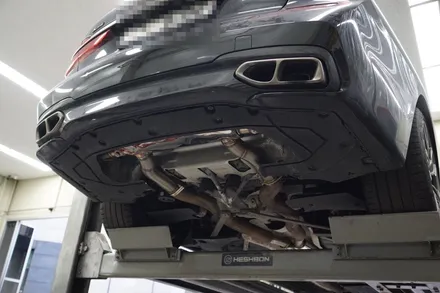 BMW G12 760li 배기 튜닝 12기통의 위엄! 온/오프 가능한 가변배기 작업 / 서울 동작