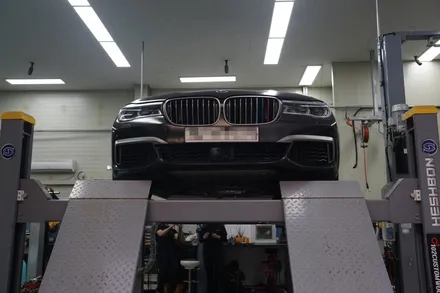 BMW M760li , 12기통 끝판왕 배기 사운드 가변 배기 튜닝 세팅 / 서울 동작