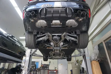 BMW M5 컴페티션  완벽한 V8 배기 튜닝 중통 보펜 모듈 적용 / 서울 동작