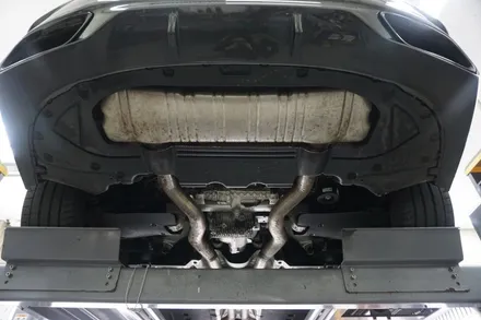BMW M850i 배기 튜닝 스포티한 팝콘 배기음 완성 중통 보펜 모듈 작업 / 서울 동작구