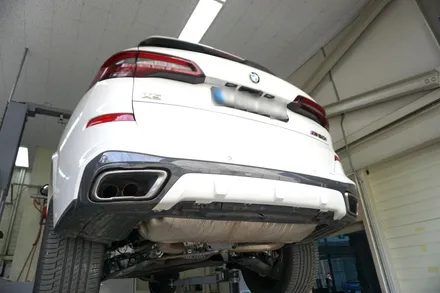 BMW X5 M50i 필수 튜닝 30% 중후한 V8 배기음 사운드 증폭 중통 보펜 모듈 진행으로 끝 ! / 서울 동작구