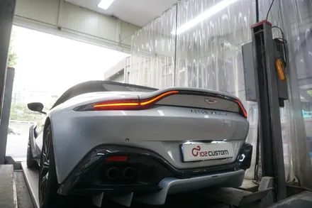 애스턴마틴 밴티지 슈퍼카 필수 배기음 튜닝 구조변경X 모듈 작업을 모두 완료하였습니다. / 서울 동작구