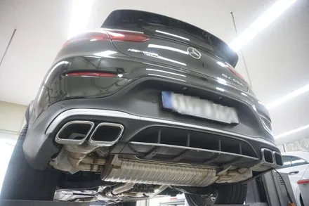 벤츠 GLC63 S AMG 배기 튜닝 중통 엔드 작업으로 호랑이 배기음 제대로 완성하였습니다. / 서울 동작구
