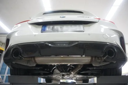 BMW G29 Z4 20i 배기 튜닝 중통 엔드 작업으로 아주 확실한 배기음 세팅하였습니다 / 서울 동작구