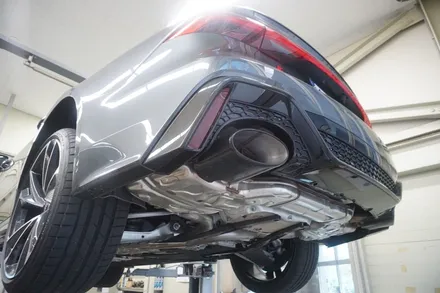 아우디 RS7 V8 배기 튜닝 아주 화끈합니다. 중통 작업으로 30% 사운드 증폭시켰습니다. / 서울 동작구