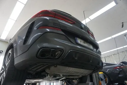 BMW X6 M60i V8 확실한 배기음 꺼내기 중통, 모듈 작업기! / 서울 동작구