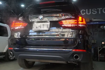 BMW F15 X5 배기음튜닝 블루투스로 나만의 사운드 그래프 만들기 마세라티배기음 적용 / 서울 동작