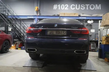 BMW G11 740D 배기음튜닝 확실한 갈증해소! 쿠바텍 사운드부스터 마세라티배기음 블루투스버전 / 서울 동작
