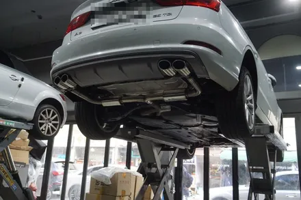 아우디 A3 35TDI 배기튜닝 보다 돋보이는 뒤태 완성 S3스타일 디퓨져 이식 커스텀 엔드 s머플러팁 장착 / 서울 동작
