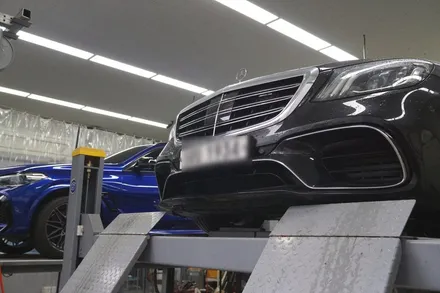 벤츠 S63AMG 페이스리프트 배기 튜닝 호랑이 한마리 심었습니다! / 서울 동작