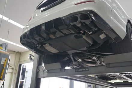 벤츠 W213 E63AMG 브라부스 카본 디퓨져, 브라부스 배기 시스템 적용 / 서울 동작