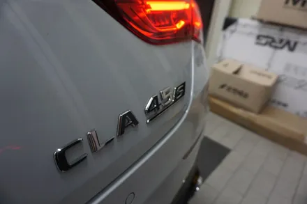 벤츠 CLA45 S AMG, Amg 배기음을 느끼기 가장 쉬운 튜닝 중통 작업입니다! / 서울 동작
