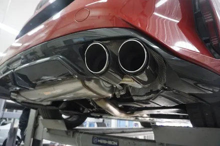 BMW Z4 20i 40% 확실한 증폭 배기튜닝, M40i 정품 디퓨져 이식 JSR 리얼 카본 팁 적용 / 서울 동작구