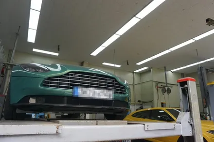 애스턴마틴 DB11 V8 고급스러운 배기음 완성! 3-40%증폭 모듈 작업 진행 / 서울 동작구