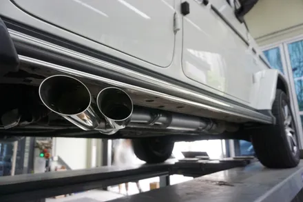 벤츠 G63AMG 배기 튜닝 제일 강력하게 키웠습니다. 상남자 배기음 커스텀 배기! / 서울 동작구