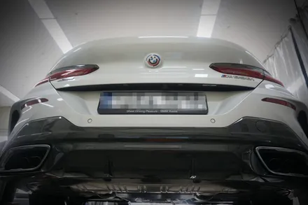 BMW M850i V8 배기 튜닝 중통 보펜 모듈 작업으로 완.벽 8기통 배기음 완성! / 서울 동작구