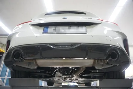BMW G29 Z4 20i 배기 튜닝 중통 엔드 작업으로 아주 확실한 배기음 세팅하였습니다 / 서울 동작구