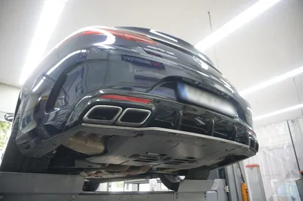 벤츠 S63AMG 쿠페 페이스리프트 배기 튜닝 아주 강력한 호랑이 배기음 완성하였습니다. / 서울 동작구