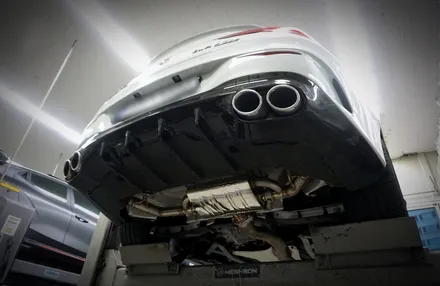 벤츠 CLA45 S AMG 스포티한 배기음 완성! 중통, 엔드 가변 배기 튜닝 진행하였습니다. / 서울 동작구