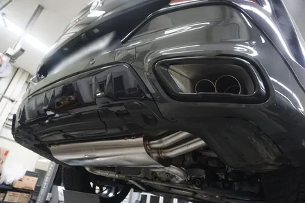 BMW X6 40i LCI 배기 튜닝 구조변경X 브릴란테 가변 배기 적용하였습니다. / 서울 동작구