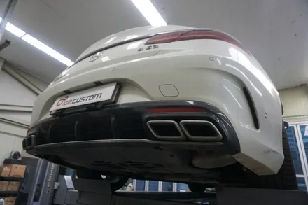 S63AMG 쿠페 페이스리프트 V8 호랑이 팝콘 사운드 중통 엔드 작업기 / 서울 동작구