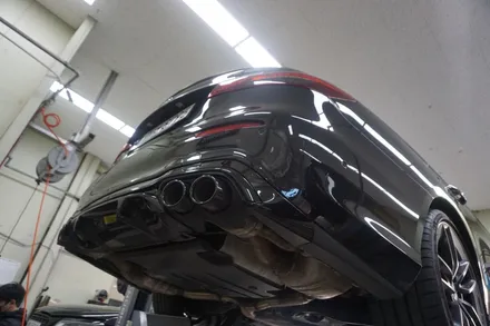 벤츠 E53AMG 배기 튜닝, 묵직한 AMG 버블 배기음 세팅하였습니다 / 서울 동작구