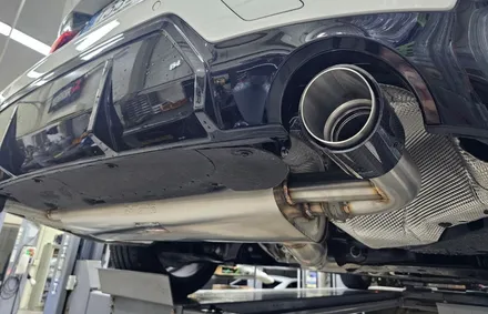 BMW 320i 배기 튜닝 브릴란테 가변 배기 작업 진행하였습니다. / 서울 동작