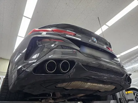 M850i 배기음 튜닝 30% 사운드 증폭, 카본 머플러 팁 장착 / 서울 동작