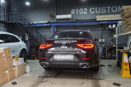 벤츠 C257 CLS450 완벽 배기 튜닝, 져스트 액티브사운드 ＆ CLS53AMG 디퓨져 장착 / 서울 동작