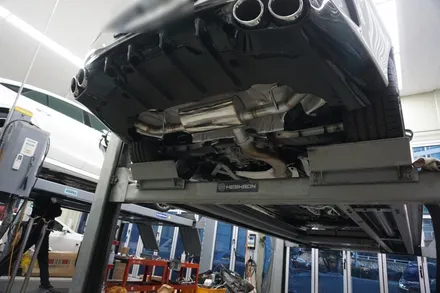 벤츠 신형 CLA45 AMG S 배기 튜닝 독보적 존재감 중통 엔드 커스텀 배기 제작 / 서울 동작