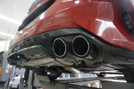BMW Z4 20i 40% 확실한 증폭 배기튜닝, M40i 정품 디퓨져 이식 JSR 리얼 카본 팁 적용 / 서울 동작구